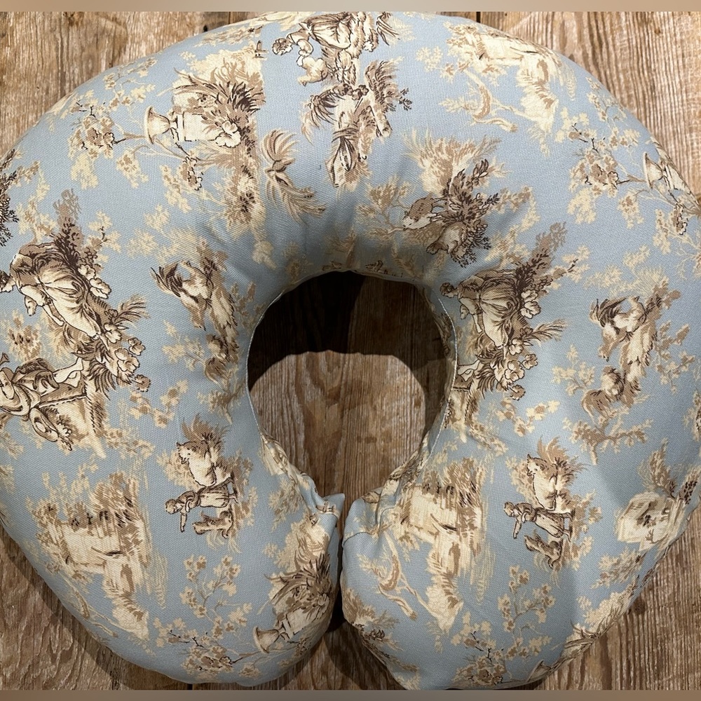 Madison Avenue Country Farm Toile breast feeding Pillow cover- Fits Boppy Pillow